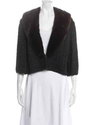Pre-owned Bonwit Teller Vintage Late 1950's - Early 1960's Evening Jacket In Black