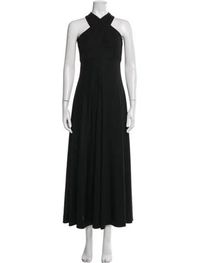 Pre-owned Bonwit Teller Vintage Long Dress In Black