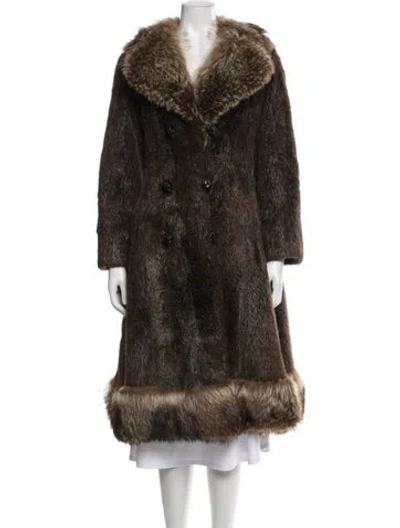 Pre-owned Bonwit Teller Vintage Mink Fur Coat In Brown