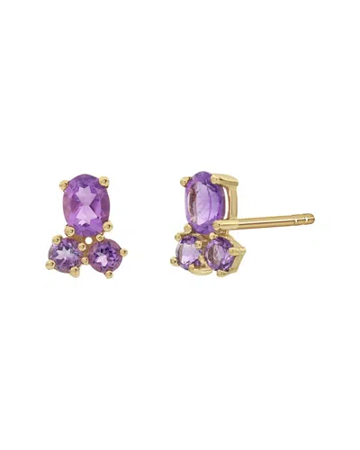 Bony Levy 14k 0.62 Ct. Tw. Amethyst Earrings In Pattern