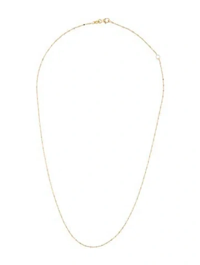 Pre-owned Bony Levy 14k Beaded Chain Station Necklace, 18" In Multi