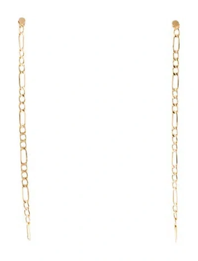 Pre-owned Bony Levy 14k Chain Drop Earrings In Multi