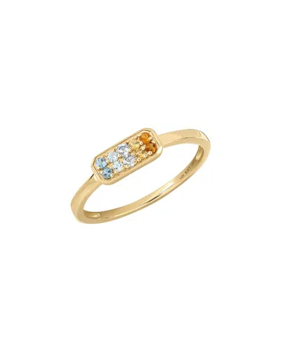 Bony Levy 14k Color 14k 0.15 Ct. Tw. 10 Mix Stackable Ring In Gold