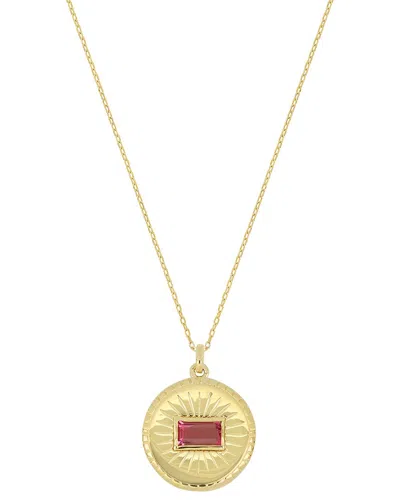 Bony Levy 14k Color 14k 0.27 Ct. Tw. 1 Pink Tourmaline Pendant Necklace In Gold
