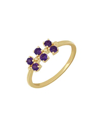 Bony Levy 14k Color 14k 0.35 Ct. Tw. 6 Amethyst Stackable Ring In Gold