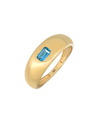 Bony Levy 14k Color 14k 0.40 Ct. Tw. 1 London Blue Topaz Band Ring In Gold
