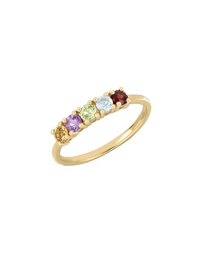 Bony Levy 14k Color 14k 0.59 Ct. Tw. 5 Mix 14k Topaz Stackable Ring In Gold