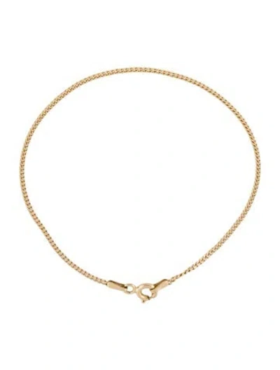 Pre-owned Bony Levy 14k Curb Chain Bracelet In Multi