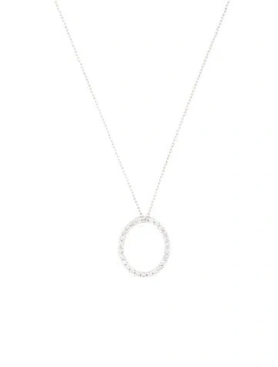 Pre-owned Bony Levy 14k Diamond Pendant Necklace, 18" In Multicolor