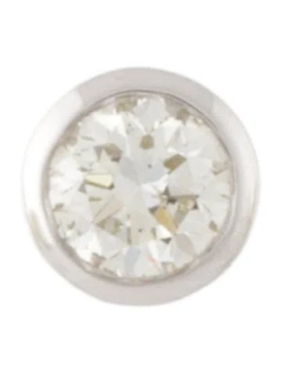 Pre-owned Bony Levy 14k Diamond Single Stud Earring In Multi