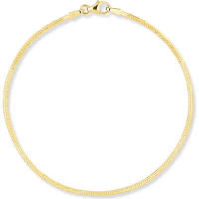 Bony Levy 14k Gold 1mm Herringbone Chain Bracelet
