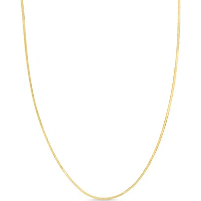 Bony Levy 14k Gold 1mm Herringbone Chain Necklace