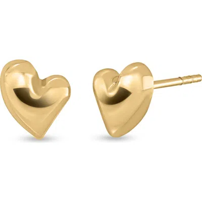 Bony Levy 14k Gold Abstract Heart Stud Earrings