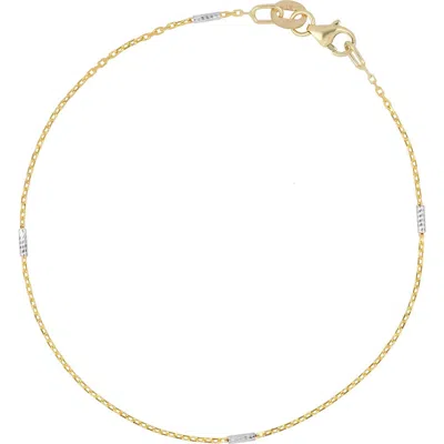 Bony Levy 14k Gold Bar Chain Bracelet