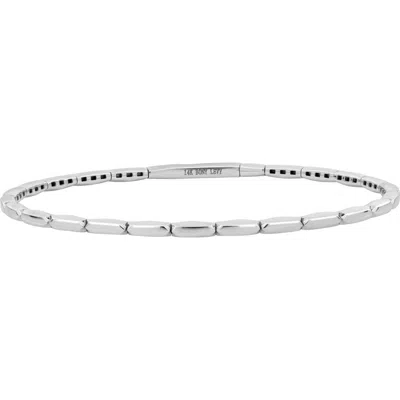 Bony Levy 14k Gold Bar Flexible Bracelet In Metallic