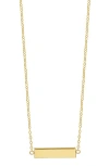 Bony Levy 14k Gold Bar Pendant Necklace In 14k Yellow Gold