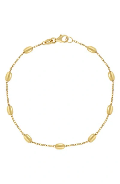 Bony Levy 14k Gold Bead Station Bracelet