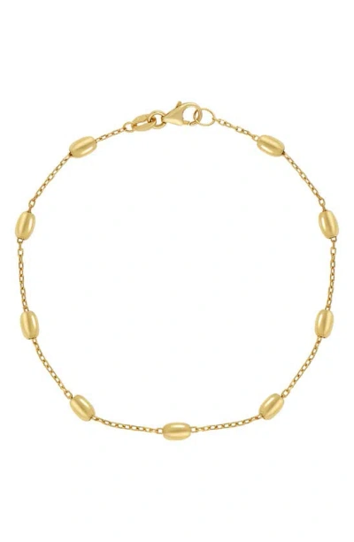 Bony Levy 14k Gold Bead Station Bracelet In 14k Yellow Gold