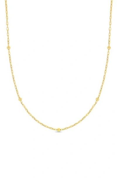 Bony Levy 14k Gold Bead Station Chain Necklace In 14k Yellow Gold