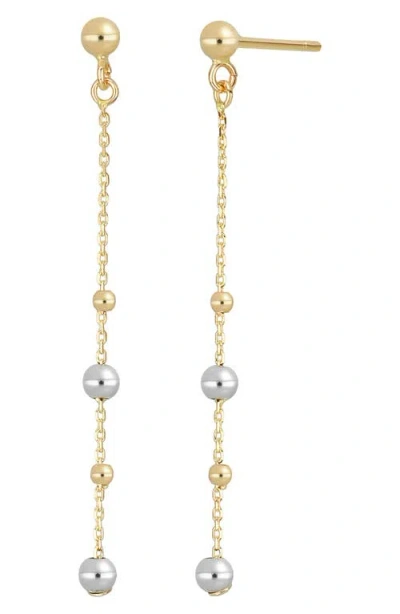 Bony Levy 14k Gold Bead Station Drop Earrings In Multi