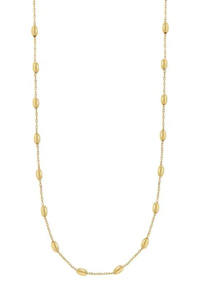 Bony Levy 14k Gold Bead Station Necklace