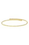 Bony Levy 14k Gold Beaded Bypass Wrap Bangle In Gold