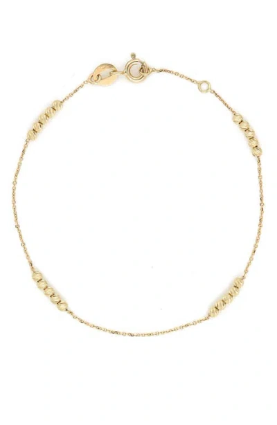 Bony Levy 14k Gold Beaded Chain Bracelet In 14k Yellow Gold