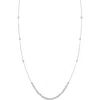 Bony Levy 14k Gold Beaded Chain Necklace In White