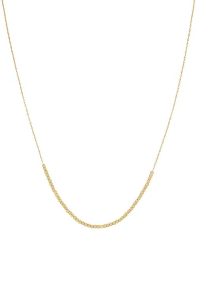 Bony Levy 14k Gold Beaded Chain Necklace