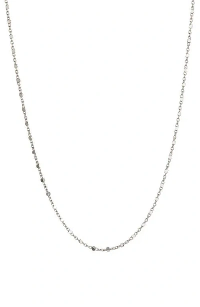 Bony Levy 14k Gold Beaded Chain Necklace In White