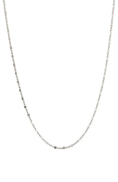 Bony Levy 14k Gold Beaded Chain Necklace In 14k White Gold