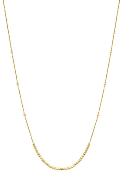 Bony Levy 14k Gold Beaded Frontal Necklace In 14k Yellow Gold