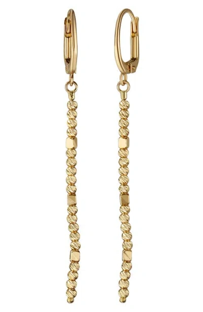 Bony Levy 14k Gold Beaded Linear Drop Earrings