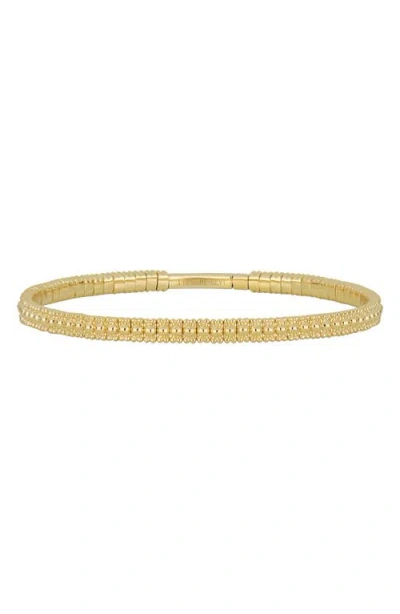 Bony Levy 14k Gold Beaded Links Bangle Bracelet