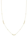 Bony Levy 14k Gold Beaded Station Chain Necklace In Gold