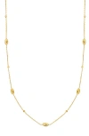 Bony Levy 14k Gold Beaded Station Necklace In 14k Yellow Gold