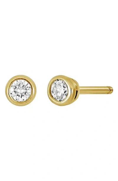 Bony Levy 14k Gold Bezel Diamond Stud Earrings In 14k Yellow Golddnu