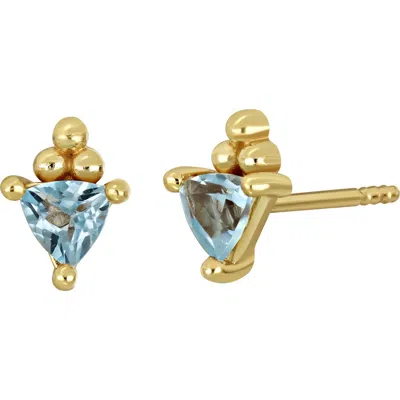 Bony Levy 14k Gold Blc Semiprecious Stone Stud Earrings In Multi