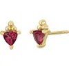 Bony Levy 14k Gold Blc Semiprecious Stone Stud Earrings In Multi