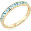 Bony Levy 14k Gold Blue Topaz Ring In 14k Yellow Gold - Blue Topaz