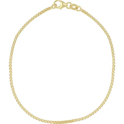 Bony Levy 14k Gold Box Chain Bracelet In 14k Yellow Gold