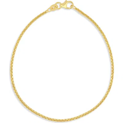 Bony Levy 14k Gold Box Chain Bracelet In 14k Yellow Gold
