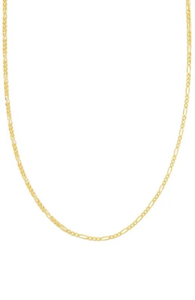 Bony Levy 14k Gold Box Figaro Chain Necklace