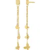 Bony Levy 14k Gold Butterfly Chain Drop Earrings In Gold