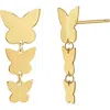 Bony Levy 14k Gold Butterfly Drop Earrings In 14k Yellow Gold