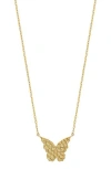 Bony Levy 14k Gold Butterfly Pendant Necklace In 14k Yellow Gold