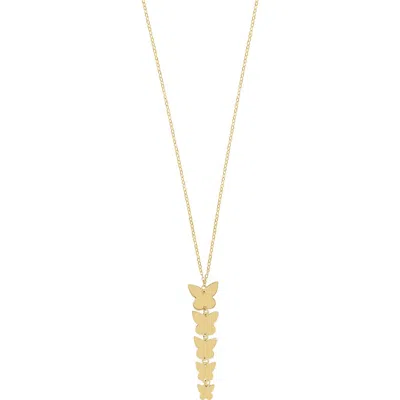 Bony Levy 14k Gold Butterfly Pendant Necklace In 14k Yellow Gold