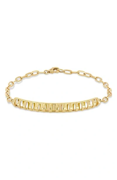 Bony Levy 14k Gold Caged Id Bracelet