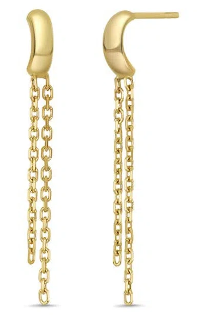 Bony Levy 14k Gold Chain Drop Earrings