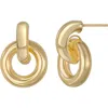 Bony Levy 14k Gold Chunky Drop Hoop Earrings In 14k Yellow Gold